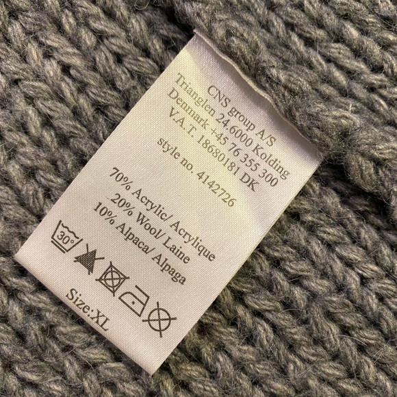 Peppercorn Wool & Alpaca blend long open cardigan - Picture 3 of 3